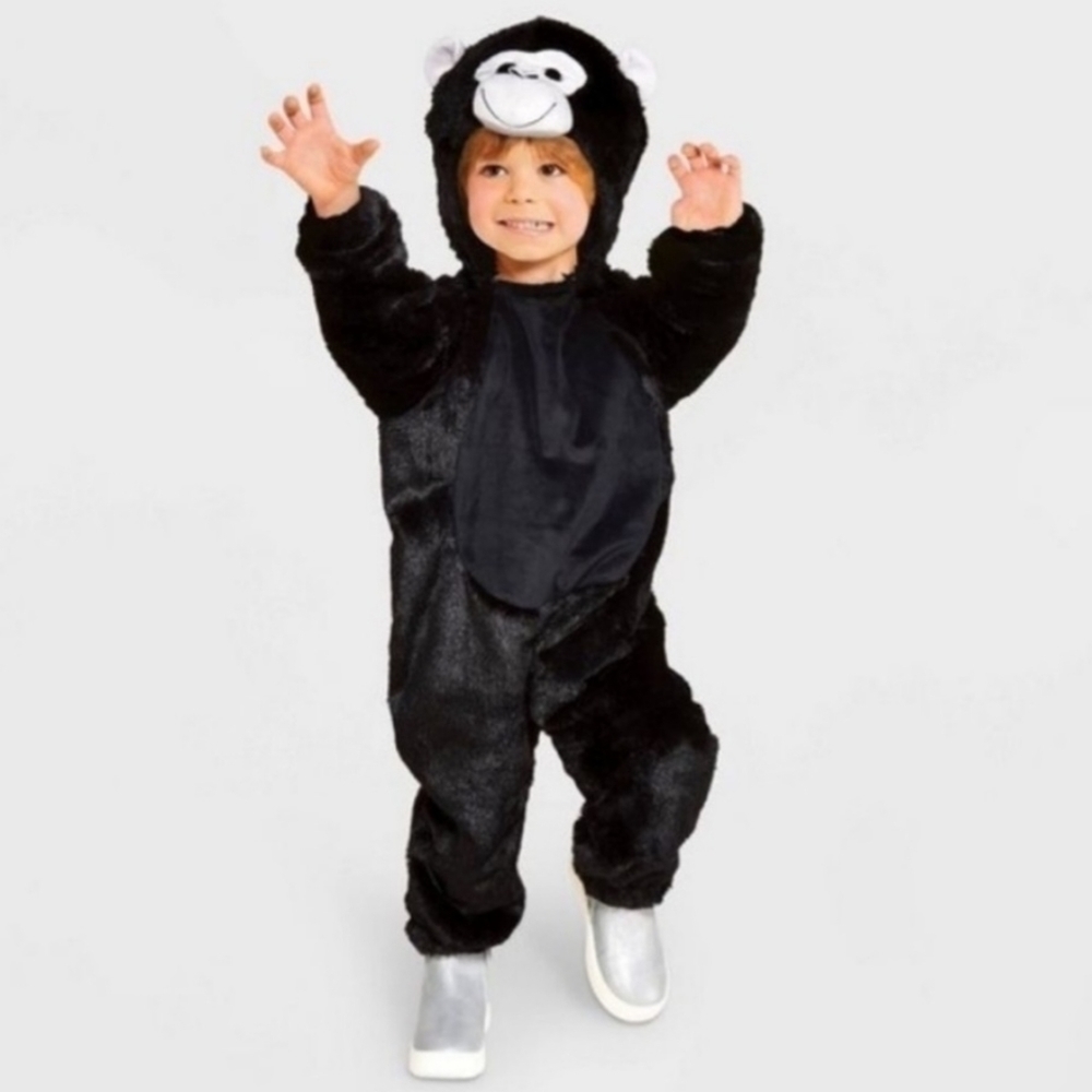 NWT Hyde & Eek Toddler Black Gorilla Halloween Costume 18-24 Months King Kong